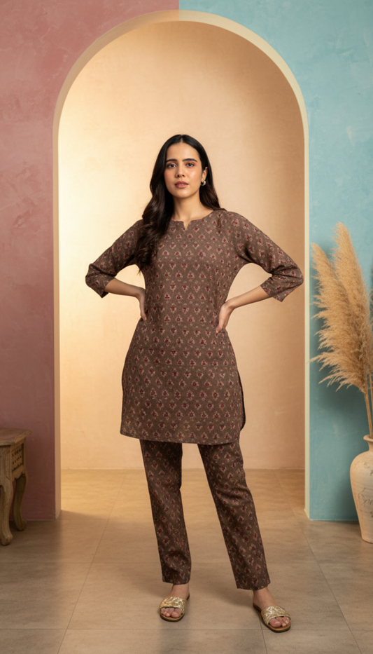 Artisan Block Print Tunic Set